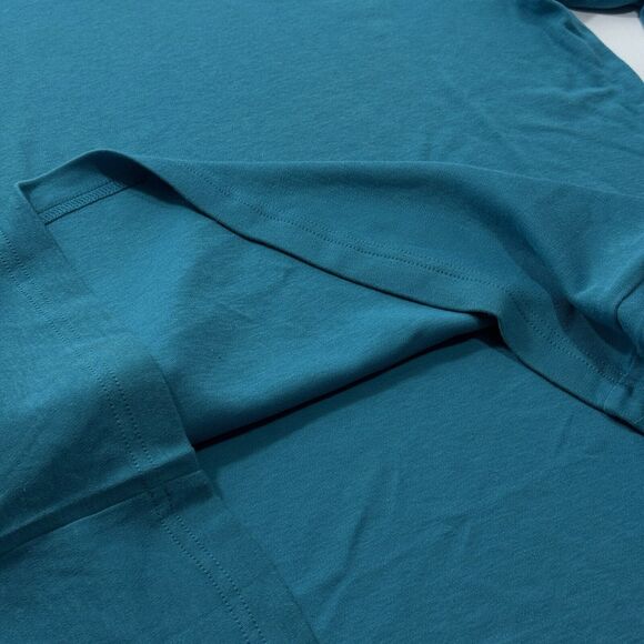 Woman's Christopher & Banks Solid Teal Blue Lightweight Turtleneck Crewneck XL - Picture 3 of 6